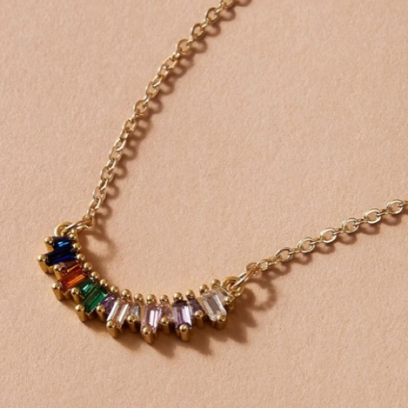 Rainbow Stone Necklace NWT - Picture 2 of 3